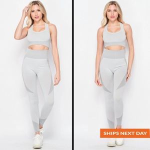 Soft Honeycomb Texture 2 Piece Set - Sportswear Set - Athleisurewear - Athletic